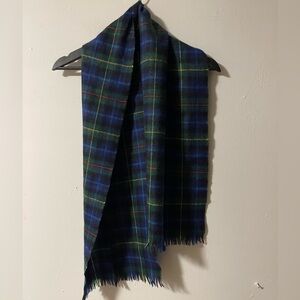 Smith by Rodlinoch Plaid Blue and Green Men's 100% wool